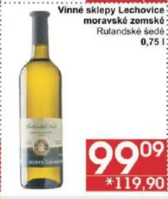 Jip Vinné sklepy Lechovice moravské zemské Rulandské šedé 0,75 l. nabídka