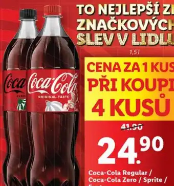 Lidl Coca-Cola Regular / Coca-Cola Zero / Sprite / Fanta nabídka