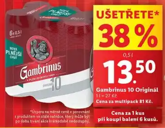 Lidl Gambrinus 10 Originál nabídka