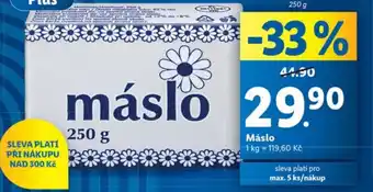 Lidl Maslo nabídka