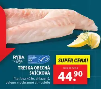 Lidl TRESKA OBECNÁ SVÍČKOVÁ nabídka