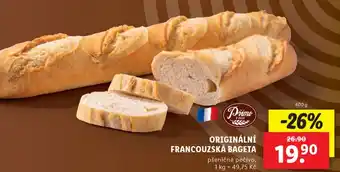 Lidl ORIGINÁLNÍ FRANCOUZSKÁ BAGETA nabídka