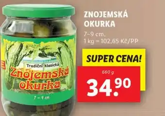 Lidl ZNOJEMSKÁ OKURKA nabídka