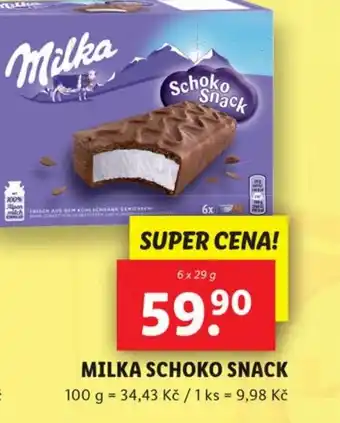 Lidl MILKA SCHOKO SNACK nabídka