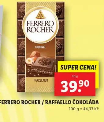 Lidl FERRERO ROCHER/RAFFAELLO ČOKOLÁDA nabídka