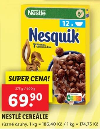 Lidl NESTLÉ CEREÁLIE nabídka