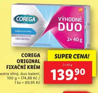 Lidl COREGA ORIGINAL FIXAČNÍ KRÉM nabídka