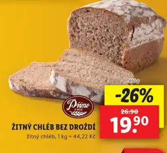 Lidl ŽITNÝ CHLÉB BEZ DROŽDÍ nabídka