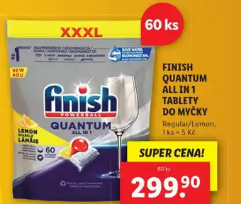 Lidl FINISH QUANTUM ALL IN 1 TABLETY DO MYČKY nabídka