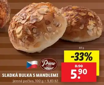 Lidl SLADKÁ BULKA S MANDLEMI nabídka