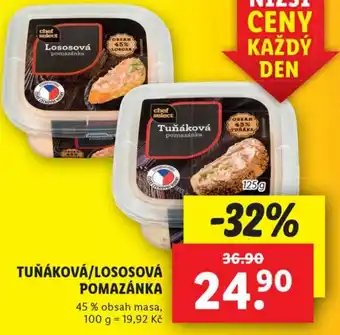 Lidl TUŇÁKOVÁ/LOSOSOVÁ POMAZÁNKA nabídka