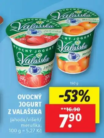 Lidl OVOCNÝ JOGURT Z VALAŠSKA nabídka