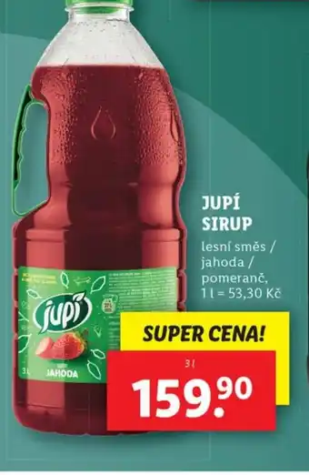 Lidl JUPÍ SIRUP nabídka