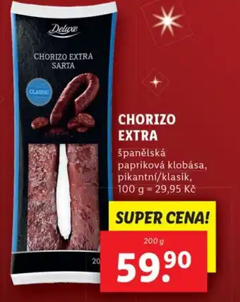 Lidl CHORIZO EXTRA nabídka