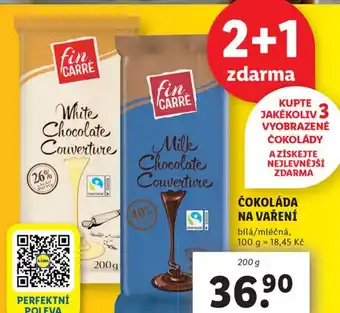 Lidl ČOKOLÁDA NA VAŘENÍ nabídka