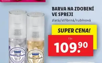Lidl BARVA NA ZDOBENÍ VE SPREJI nabídka