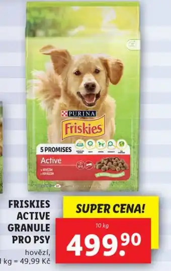 Lidl FRISKIES ACTIVE GRANULE PRO PSY nabídka