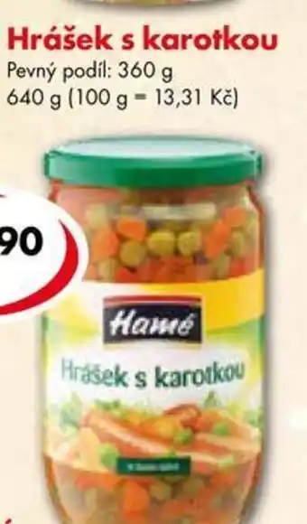 CBA Hrášek s karotkou nabídka