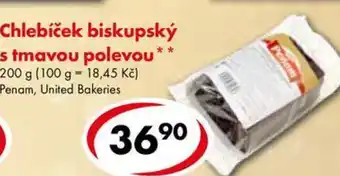 CBA Chlebíček biskupský s tmavou polevou nabídka