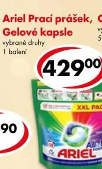 CBA Ariel Prací prášek, Gelové kapsle nabídka
