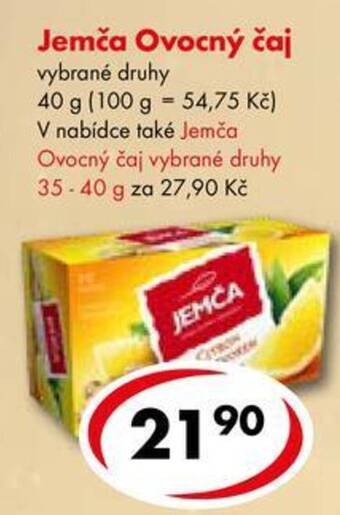 CBA Jemča Ovocný čaj nabídka