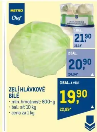 Makro ZELÍ HLÁVKOVÉ BÍLÉ nabídka