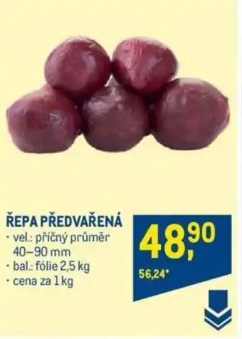 Makro ŘEPA PŘEDVAŘENÁ nabídka