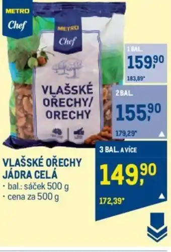 Makro VLAŠSKÉ OŘECHY JÁDRA CELÁ nabídka