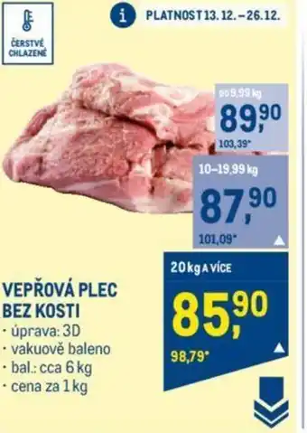 Makro VEPŘOVÁ PLEC BEZ KOSTI nabídka
