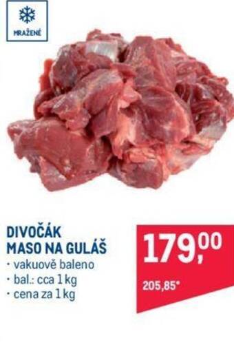 Makro DIVOČÁK MASO NA GULÁŠ nabídka