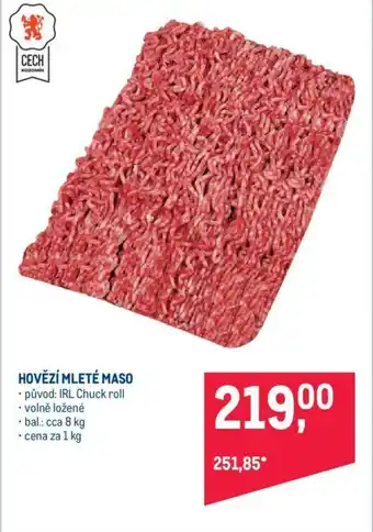Makro HOVĚZÍ MLETÉ MASO nabídka