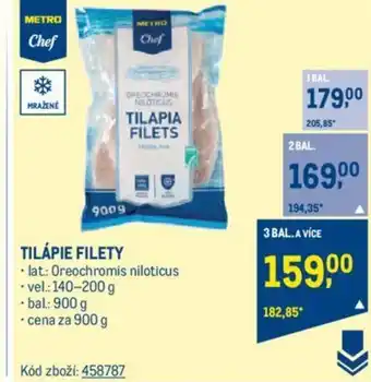 Makro TILÁPIE FILETY nabídka