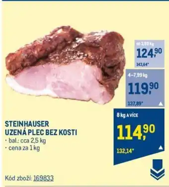 Makro STEINHAUSER UZENÁ PLEC BEZ KOSTI nabídka