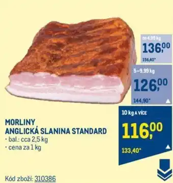 Makro MORLINY ANGLICKÁ SLANINA STANDARD nabídka