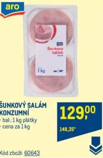 Makro ŠUNKOVÝ SALÁM KONZUMNÍ nabídka