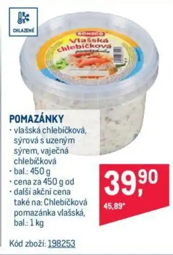 Makro POMAZÁNKY nabídka