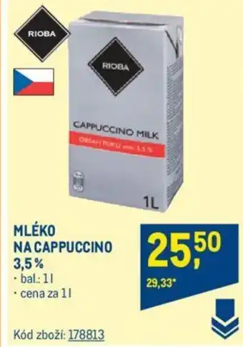 Makro MLÉKO NA CAPPUCCINO 3.5% nabídka