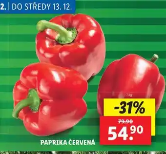 Lidl Paprika červená nabídka