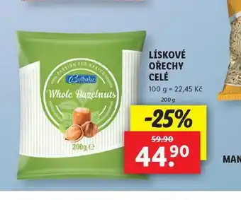 Lidl Lískové ořechy celé nabídka