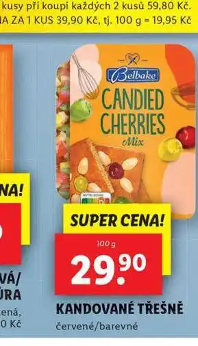 Lidl Kandované třešně nabídka