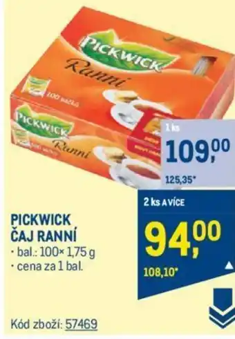 Makro PICKWICK ČAJ RANNÍ nabídka