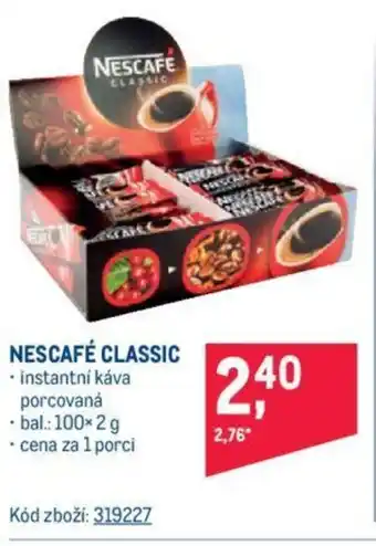 Makro NESCAFÉ CLASSIC nabídka