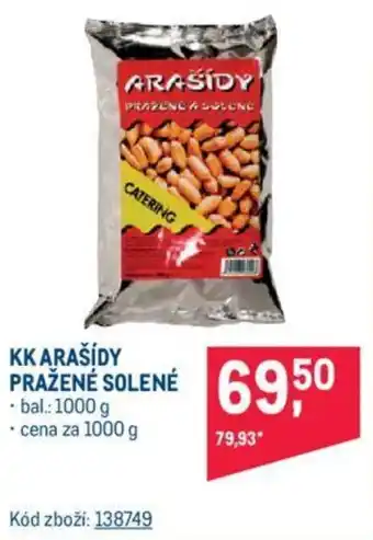Makro KK ARAŠÍDY PRAŽENÉ SOLENÉ nabídka