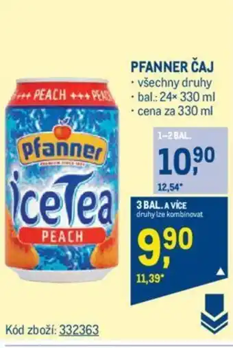 Makro PFANNER ČAJ nabídka