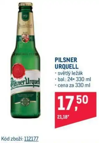 Makro PILSNER URQUELL nabídka