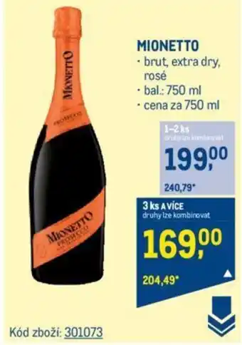 Makro MIONETTO nabídka