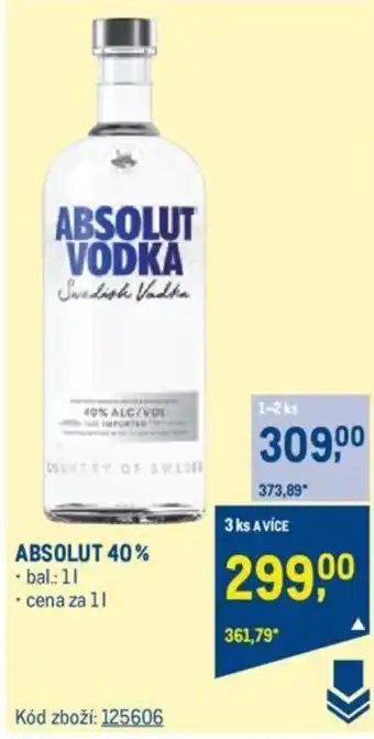 Makro ABSOLUT 40% nabídka