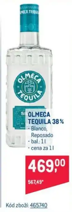 Makro OLMECA TEQUILA 38% nabídka