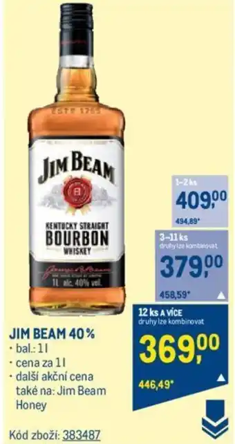 Makro JIM BEAM 40% nabídka