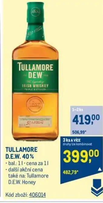 Makro TULLAMORE DEW 40% nabídka